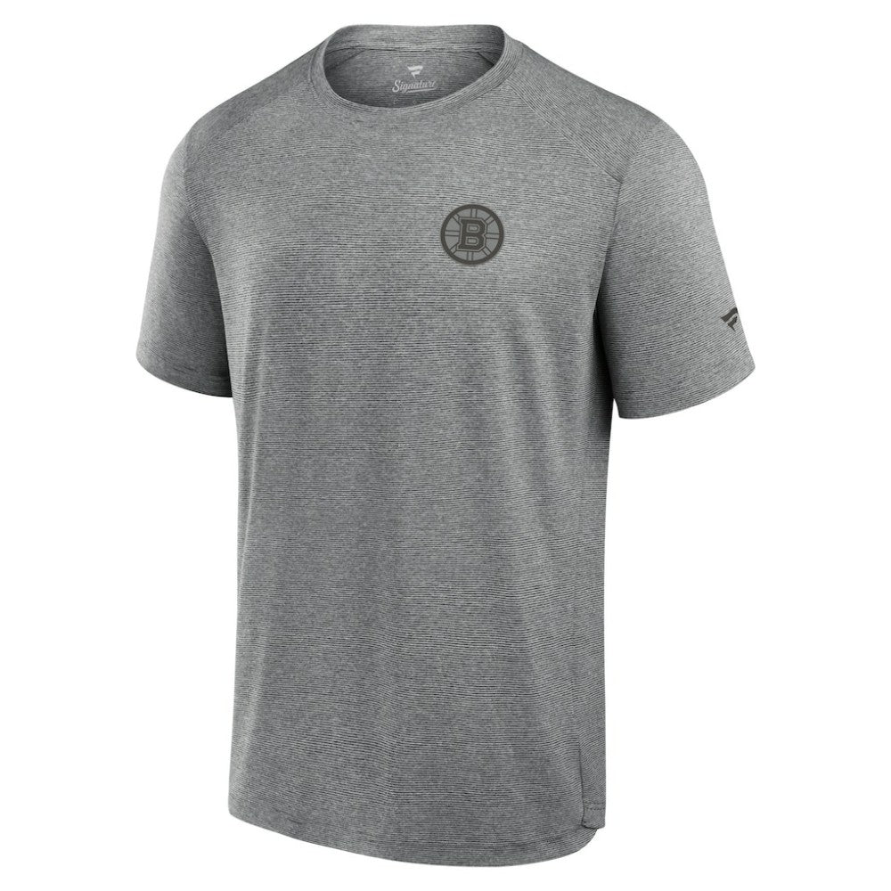 Boston Bruins Fanatics Front Office Tech T-Shirt - Black | US 200363790