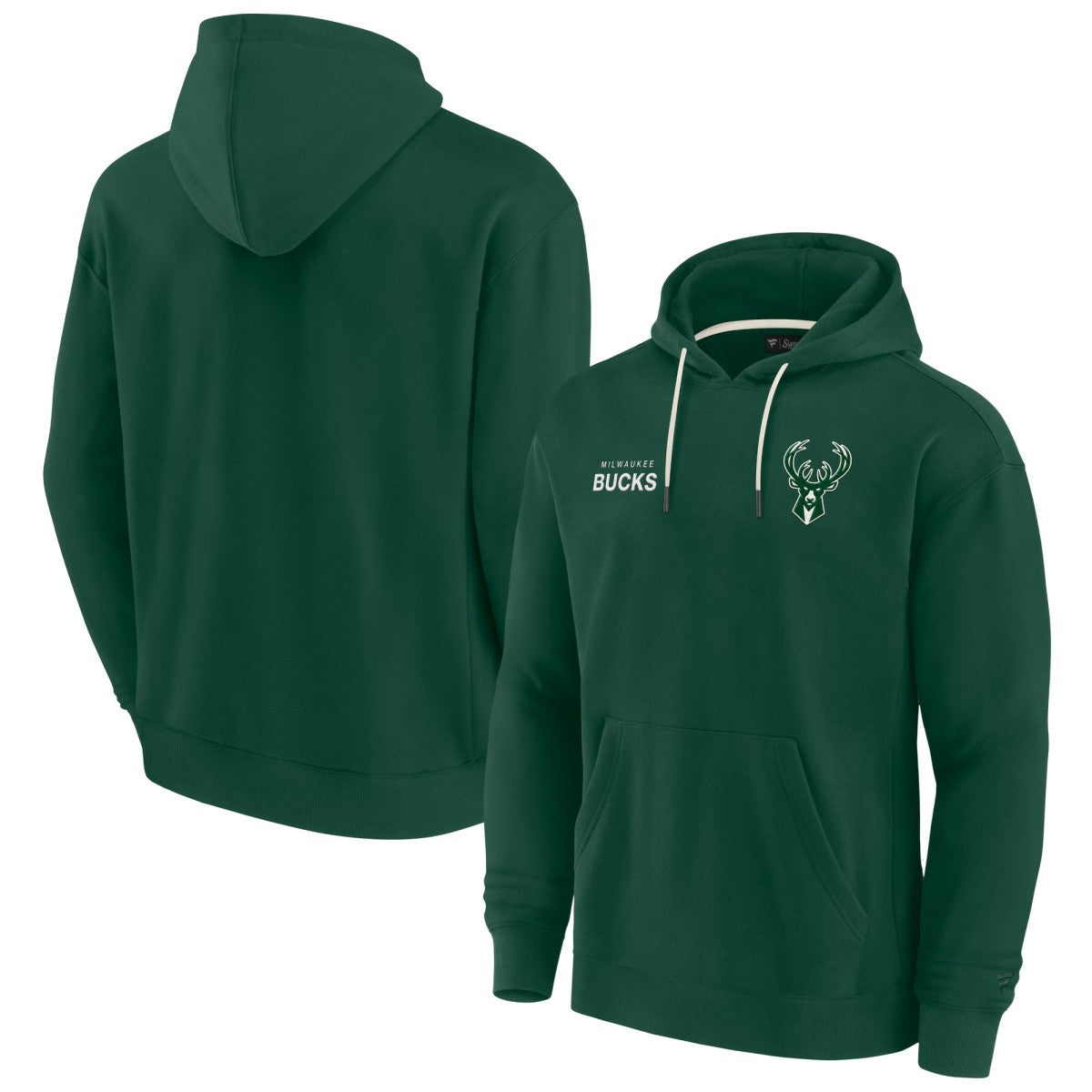 Milwaukee Bucks Unisex Elements Super Soft Fleece Pullover Hoodie Hunter Green - Fanatics