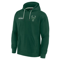 Milwaukee Bucks Unisex Elements Super Soft Fleece Pullover Hoodie Hunter Green - Fanatics