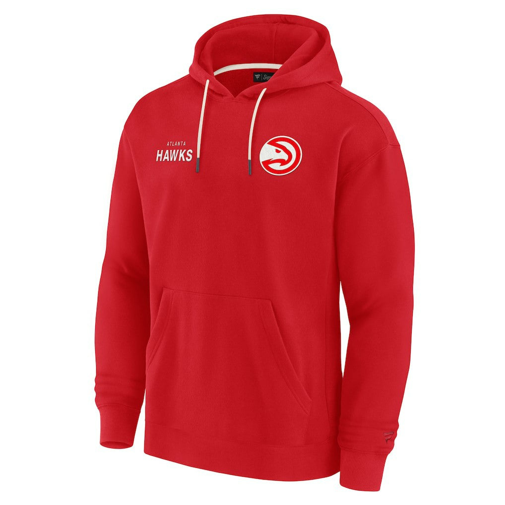 Atlanta Hawks Unisex Elements Super Soft Fleece Pullover Hoodie Red - Fanatics
