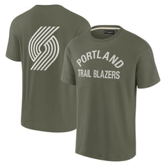 Portland Trail Blazers Unisex Elements Super Soft Short Sleeve T-Shirt Olive - Fanatics