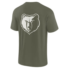 Memphis Grizzlies Unisex Elements Super Soft Short Sleeve T-Shirt Olive - Fanatics