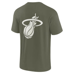Miami Heat Unisex Elements Super Soft Short Sleeve T-Shirt Olive - Fanatics