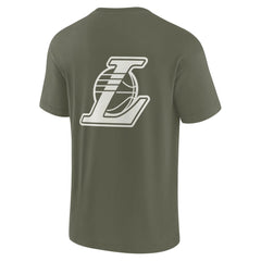 Los Angeles Lakers Unisex Elements Super Soft Short Sleeve T-Shirt Olive - Fanatics