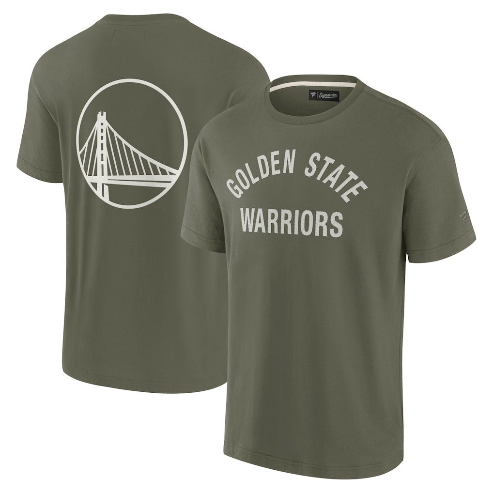 Golden State Warriors Unisex Elements Super Soft Short Sleeve T-Shirt Olive - Fanatics