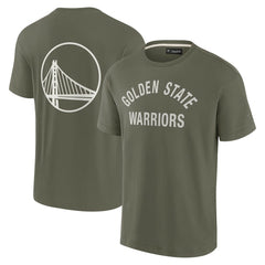 Golden State Warriors Unisex Elements Super Soft Short Sleeve T-Shirt Olive - Fanatics