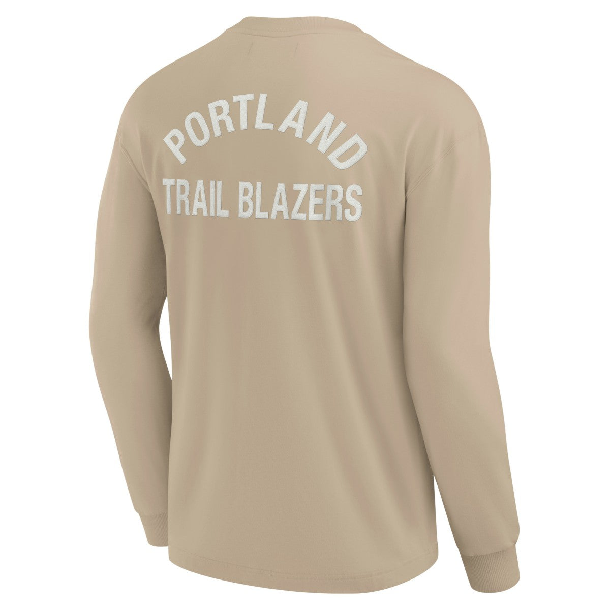 Portland Trail Blazers Unisex Elements Super Soft Long Sleeve T-Shirt Khaki - Fanatics