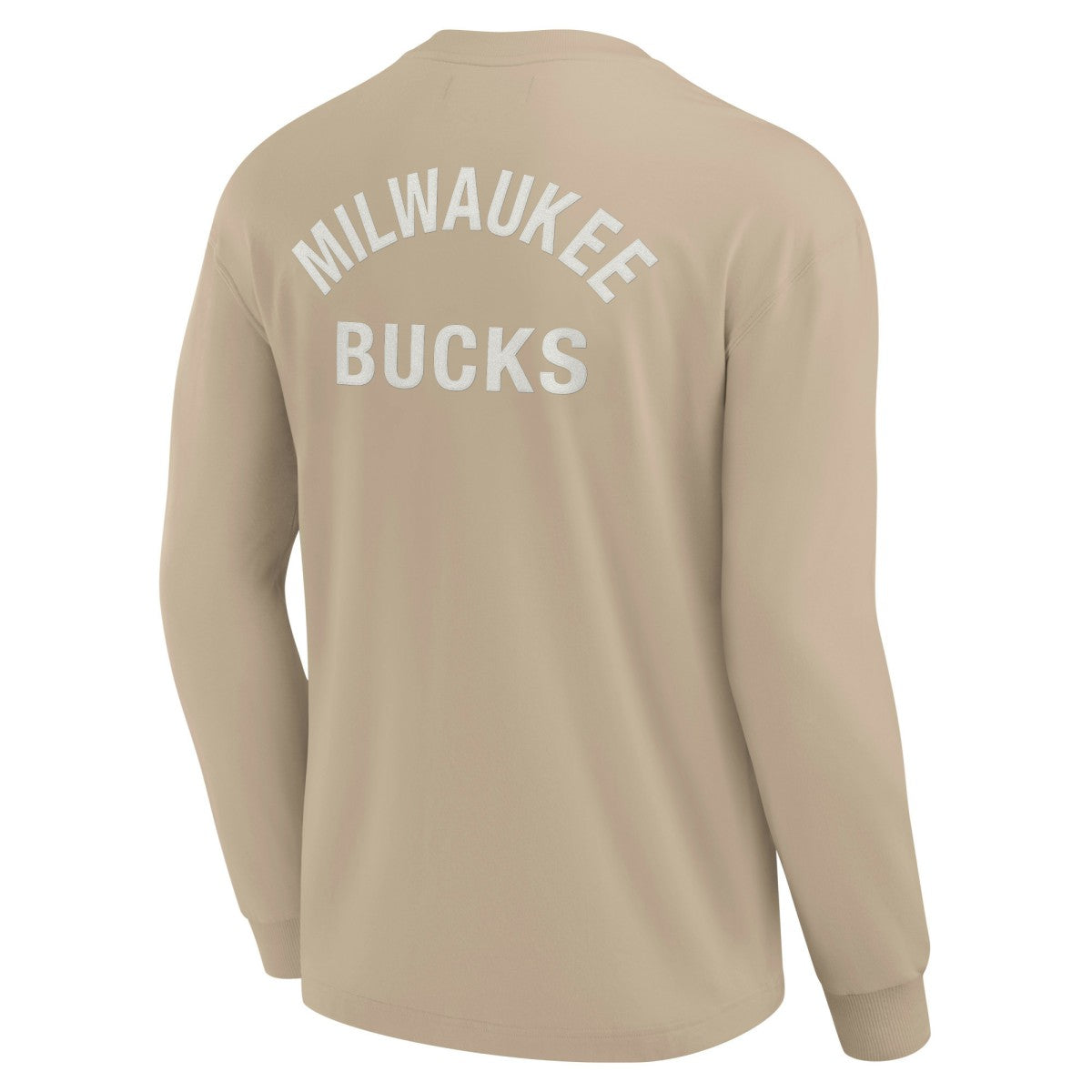 Milwaukee Bucks Unisex Elements Super Soft Long Sleeve T-Shirt Khaki - Fanatics