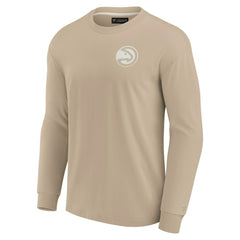 Atlanta Hawks Unisex Elements Super Soft Long Sleeve T-Shirt Khaki - Fanatics