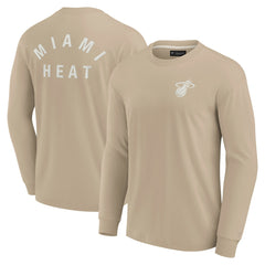 Miami Heat Unisex Elements Super Soft Long Sleeve T-Shirt Khaki - Fanatics