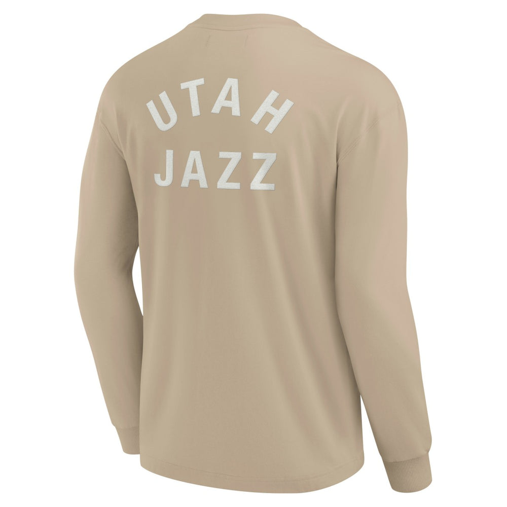 Utah Jazz Unisex Elements Super Soft Long Sleeve T-Shirt Khaki - Fanatics outlet