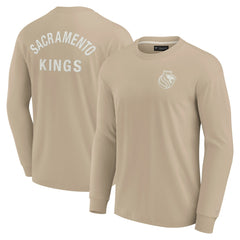 Sacramento Kings Unisex Elements Super Soft Long Sleeve T-Shirt Khaki - Fanatics