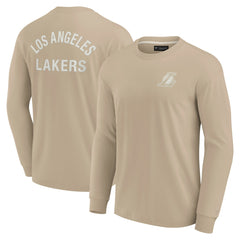 Los Angeles Lakers Unisex Elements Super Soft Long Sleeve T-Shirt Khaki - Fanatics