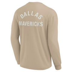 Dallas Mavericks Unisex Elements Super Soft Long Sleeve T-Shirt Khaki - Fanatics outlet