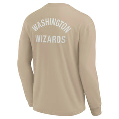 Washington Wizards Unisex Elements Super Soft Long Sleeve T-Shirt Khaki - Fanatics
