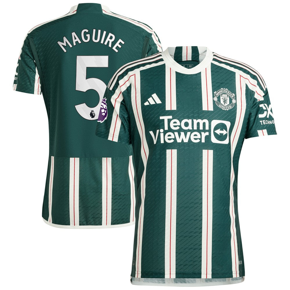 Harry Maguire Manchester United 2023/24 Away Player Jersey Green - Adidas