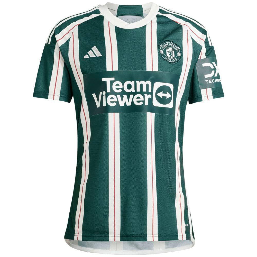 Christian Eriksen Manchester United 2023/24 Away Replica Player Jersey Green - Adidas