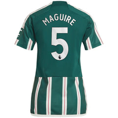 Harry Maguire Manchester United Women's 2023/24 Away Replica Player Jersey Green - Adidas discount
