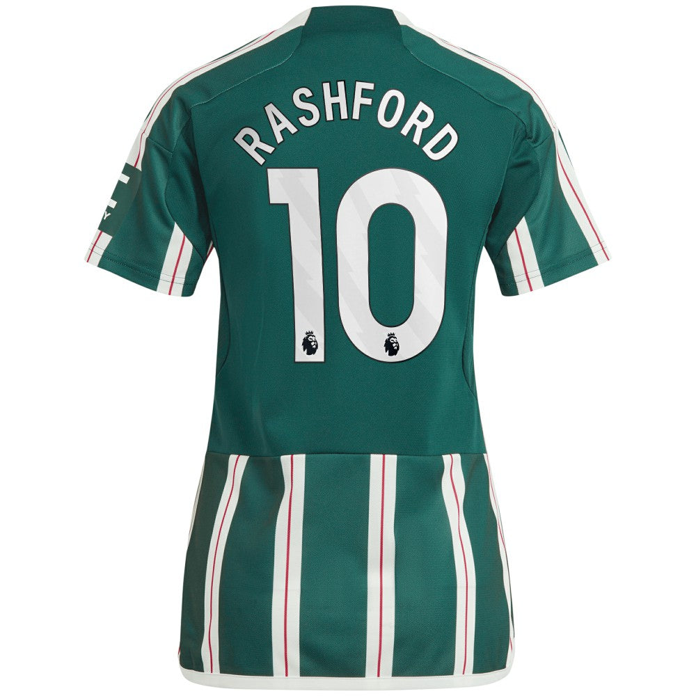 Marcus Rashford Manchester United Women's 2023/24 Away Replica Player Jersey Green - Adidas on sale
