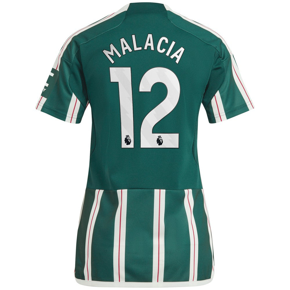 Tyrell Malacia Manchester United Women's 2023/24 Away Replica Player Jersey Green - Adidas discount