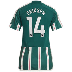 Christian Eriksen Manchester United Women's 2023/24 Away Replica Player Jersey Green - Adidas discount