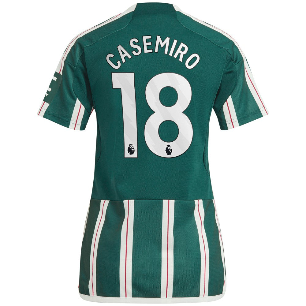 Casemiro Manchester United Women's 2023/24 Away Replica Player Jersey Green - Adidas for sale