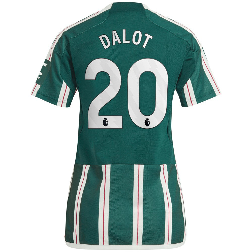 Diogo Dalot Manchester United Women's 2023/24 Away Replica Player Jersey Green - Adidas online