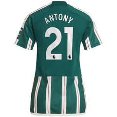 Antony Manchester United Women's 2023/24 Away Replica Player Jersey Green - Adidas sale