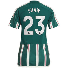 Luke Shaw Manchester United Women's 2023/24 Away Replica Player Jersey Green - Adidas sale