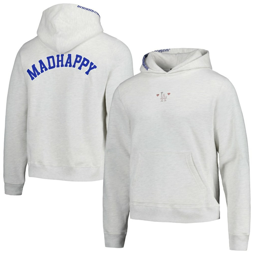 Los Angeles Dodgers Unisex Fleece Pullover Hoodie - Heather Gray Hoodies
