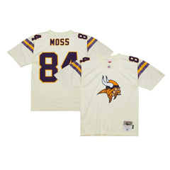 Randy Moss Minnesota Vikings Chainstitch Legacy Jersey - Cream Jerseys