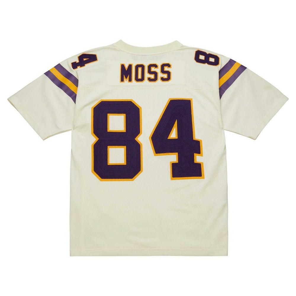 Randy Moss Minnesota Vikings Chainstitch Legacy Jersey - Cream Jerseys
