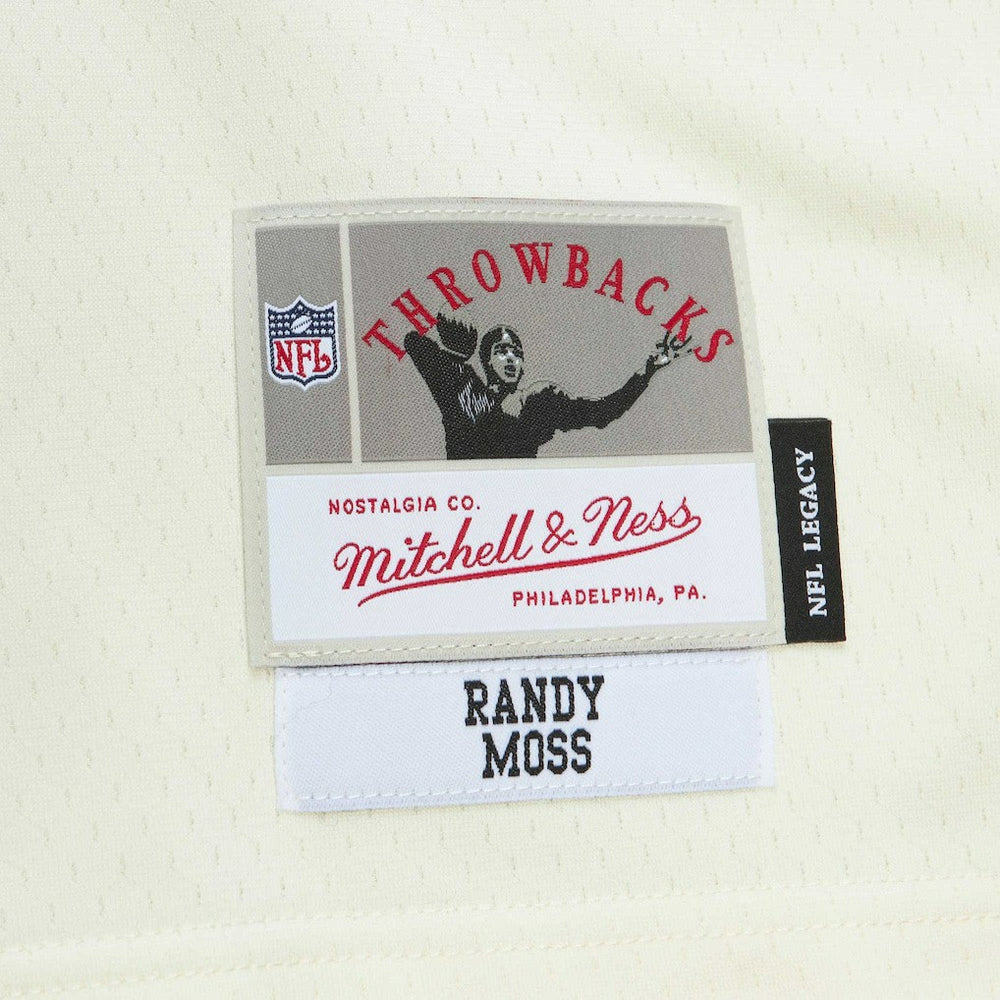 Randy Moss Minnesota Vikings Chainstitch Legacy Jersey - Cream Jerseys