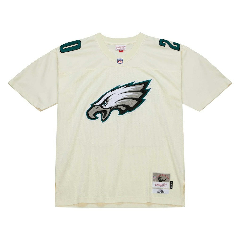 Brian Dawkins Philadelphia Eagles Chainstitch Legacy Jersey - Cream Jerseys