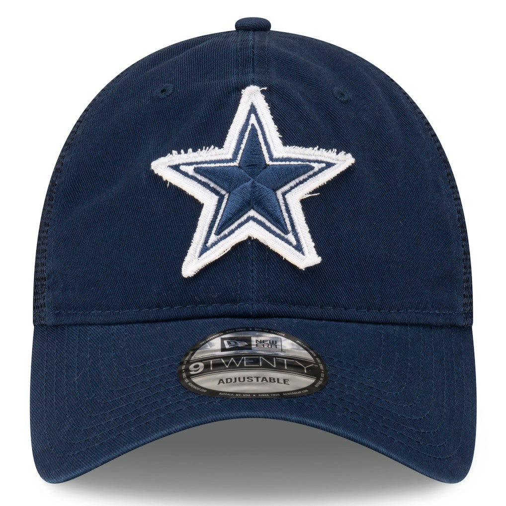 Dallas Cowboys New Era Game Day 9TWENTY Adjustable Trucker Hat - Navy Hats