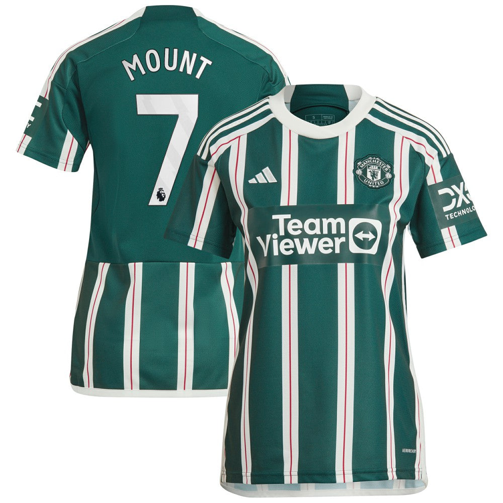 Mason Mount Manchester United Women's 2023/24 Away Replica Player Jersey Green - Adidas cheap