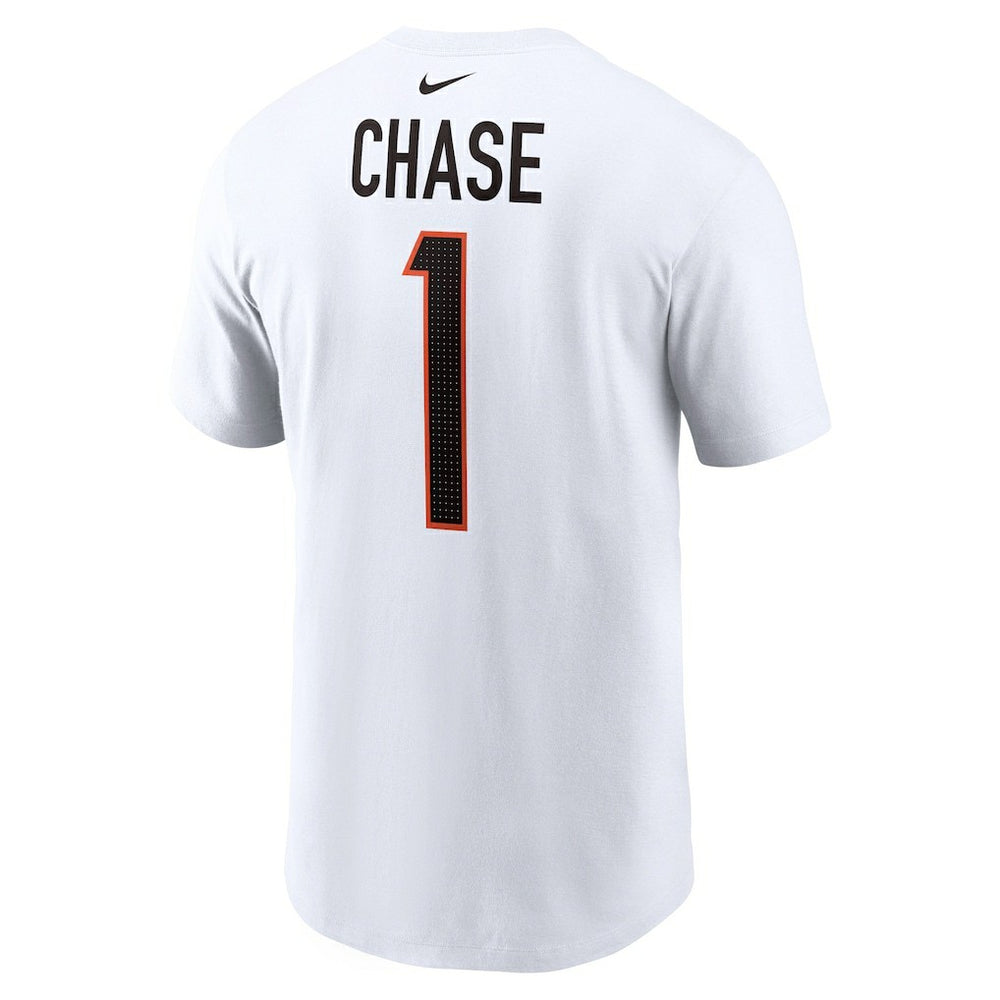 Ja'Marr Chase Cincinnati Bengals Player Name & Number T-Shirt - White T-shirts