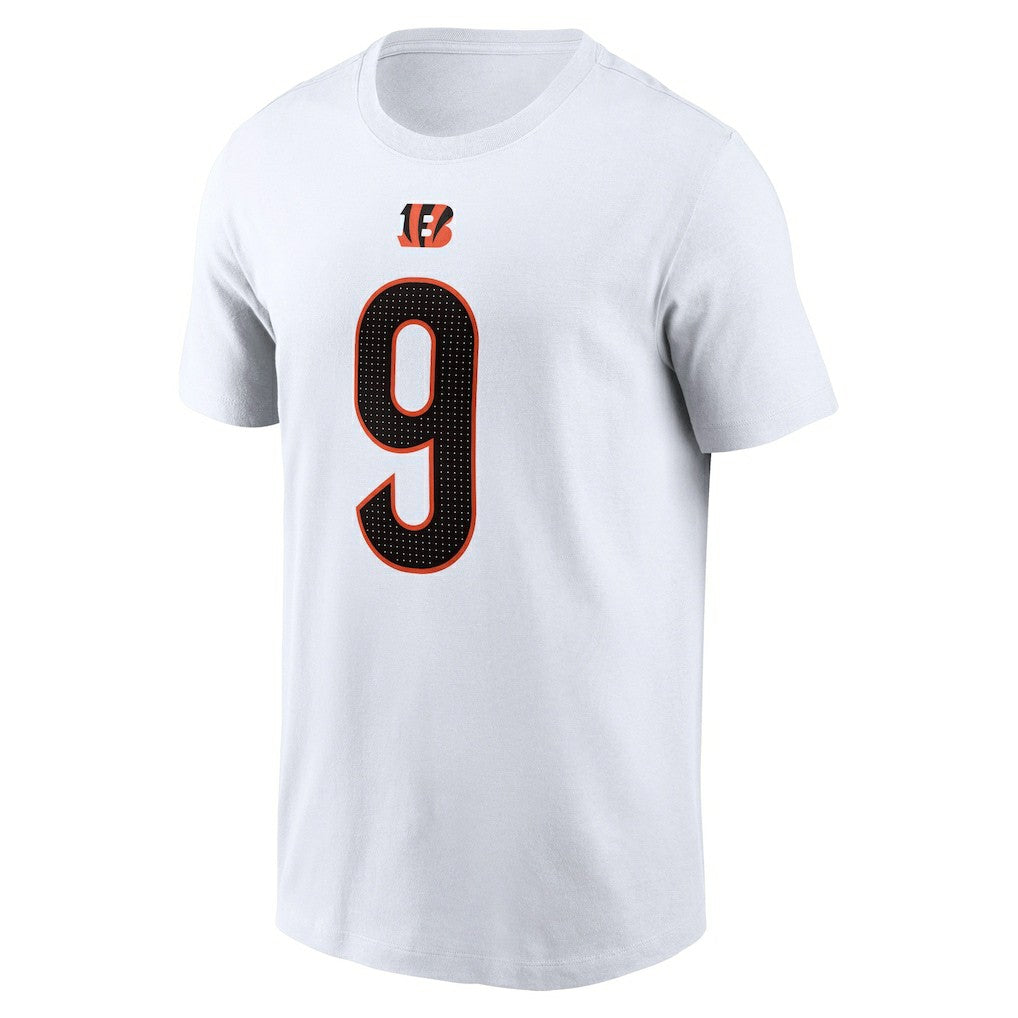 Joe Burrow Cincinnati Bengals Player Name & Number T-Shirt - White T-shirts