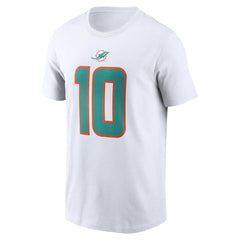 Tyreek Hill Miami Dolphins Player Name & Number T-Shirt - White T-shirts