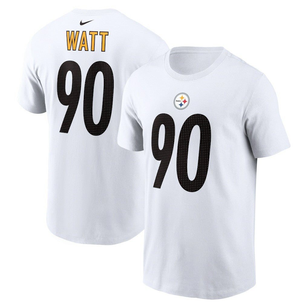 T.J. Watt Pittsburgh Steelers Player Name & Number T-Shirt - White T-shirts