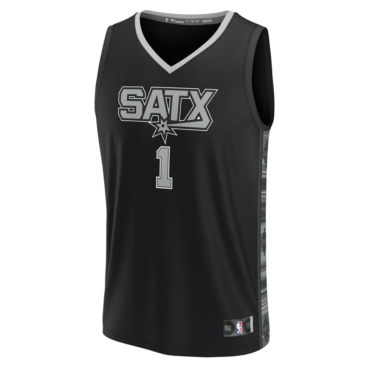 Victor Wembanyama San Antonio Spurs Youth Fast Break Player Jersey Statement Edition Black - Fanatics