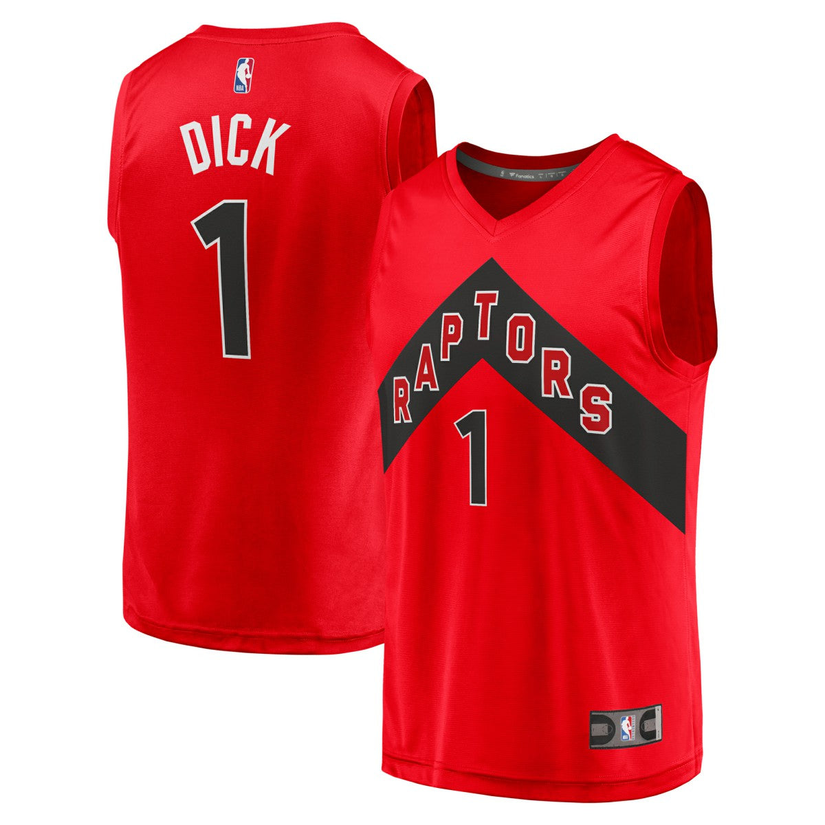 Gradey Dick Toronto Raptors Youth Fast Break Player Jersey Icon Edition Red - Fanatics