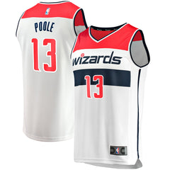 Jordan Poole Washington Wizards Youth Fast Break Player Jersey Association Edition White - Fanatics