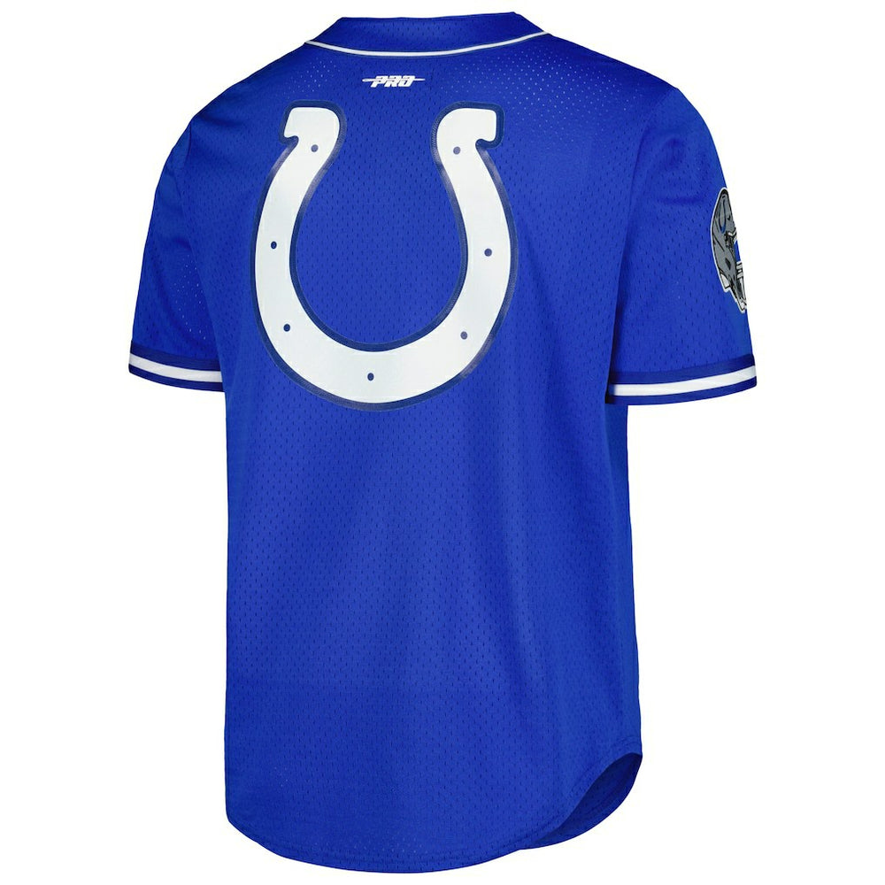 Anthony Richardson Indianapolis Colts Pro Standard Mesh Baseball Button-Up T-Shirt - Royal T-shirts