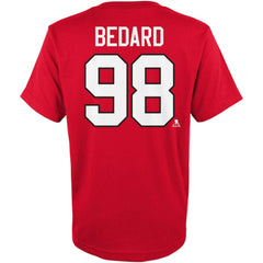 Connor Bedard Chicago Blackhawks Preschool Authentic Stack Name & Number T-Shirt - Red | US 200374189