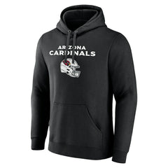Arizona Cardinals Personalized Name & Number Team Wordmark Pullover Hoodie - Black Hoodies