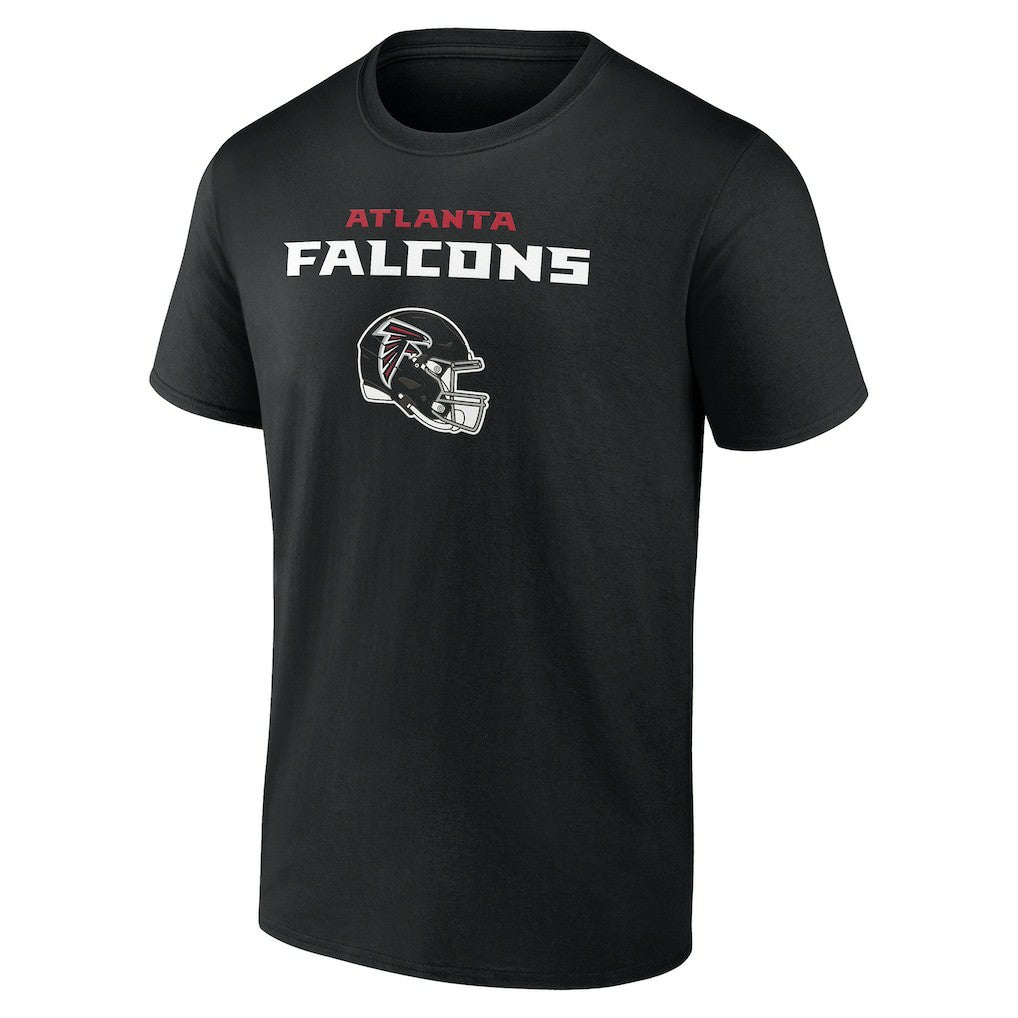 Atlanta Falcons Personalized Name & Number Team Wordmark T-Shirt - Black T-shirts