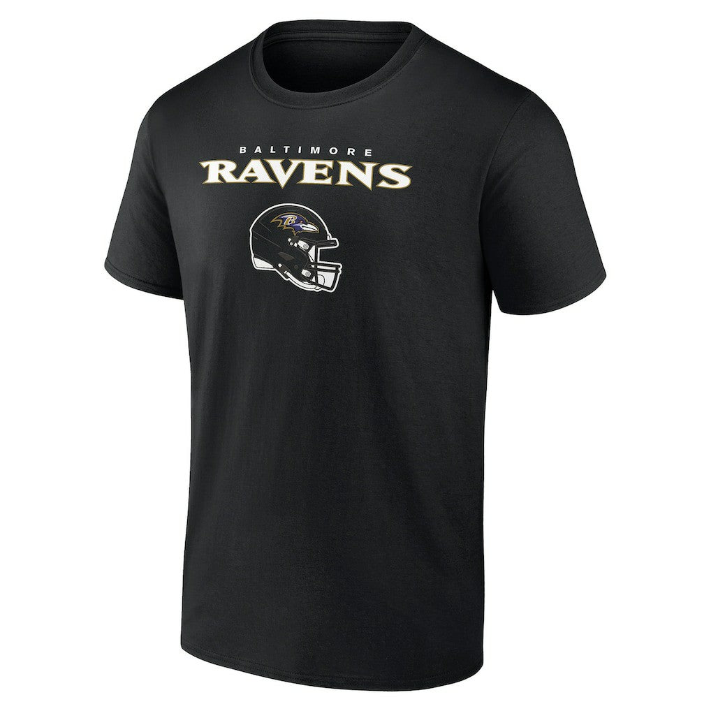 Baltimore Ravens Personalized Name & Number Team Wordmark T-Shirt - Black T-shirts