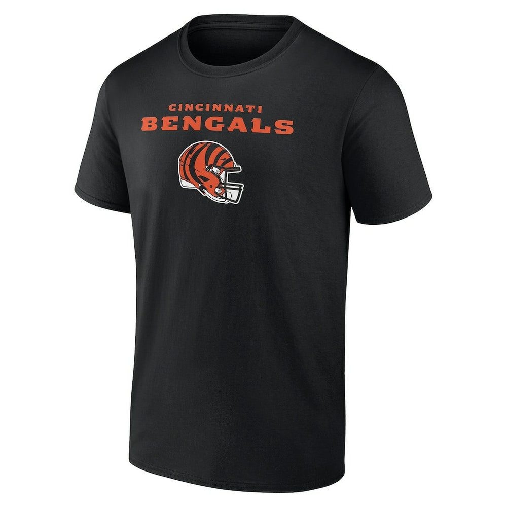Cincinnati Bengals Personalized Name & Number Team Wordmark T-Shirt - Black T-shirts