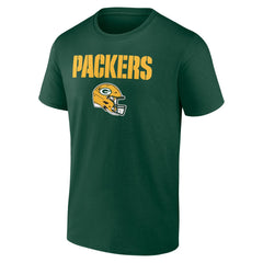 Green Bay Packers Personalized Name & Number Team Wordmark T-Shirt - Green T-shirts